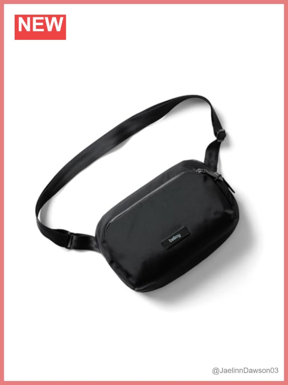 Nylon Travel Crossbody Sling Bag with Adjustable Strap, RFID Pocket